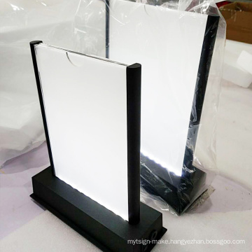 Led Acrylic Menu Cover Tent Restaurant Menu Holder Display Led Menu Holder